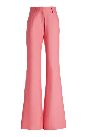 Rhein Pant in Watermelon Silk Virgin Wool Sport Top