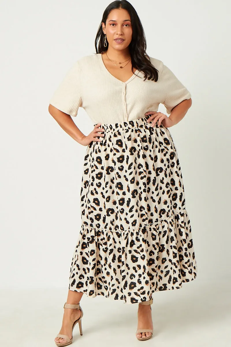 Ribbed Button Down V Neck Short Sleeve Top HygienicCoating