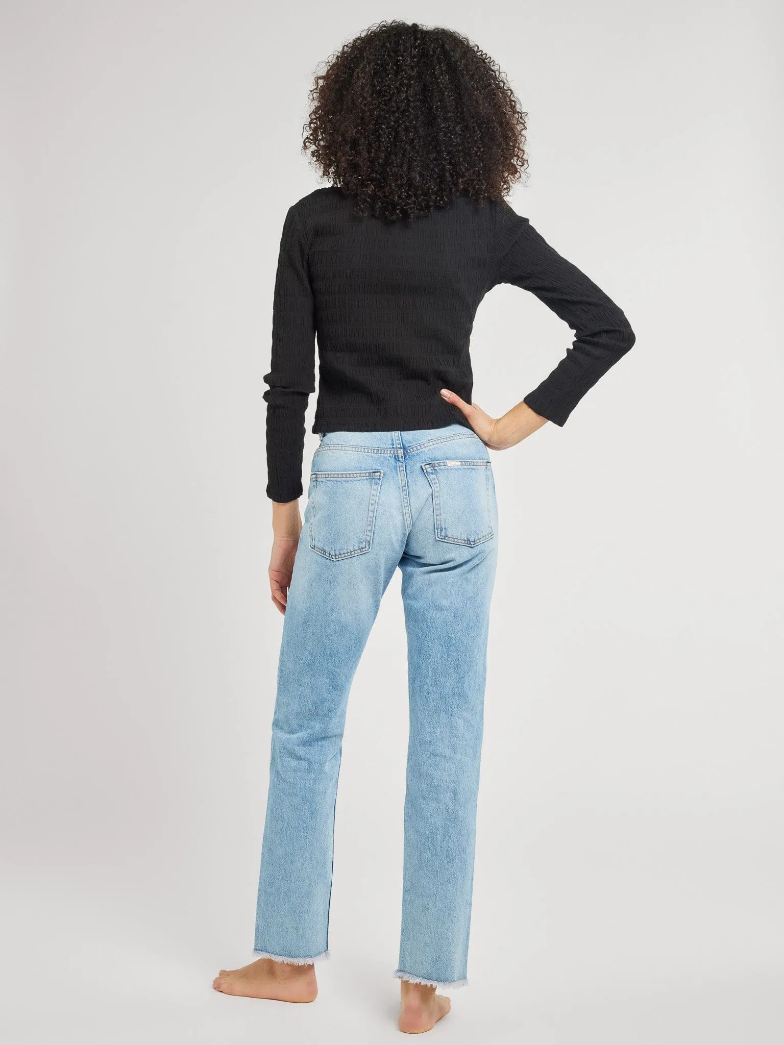 Gracie Top in Black UltraSoft Blend Cool Weather