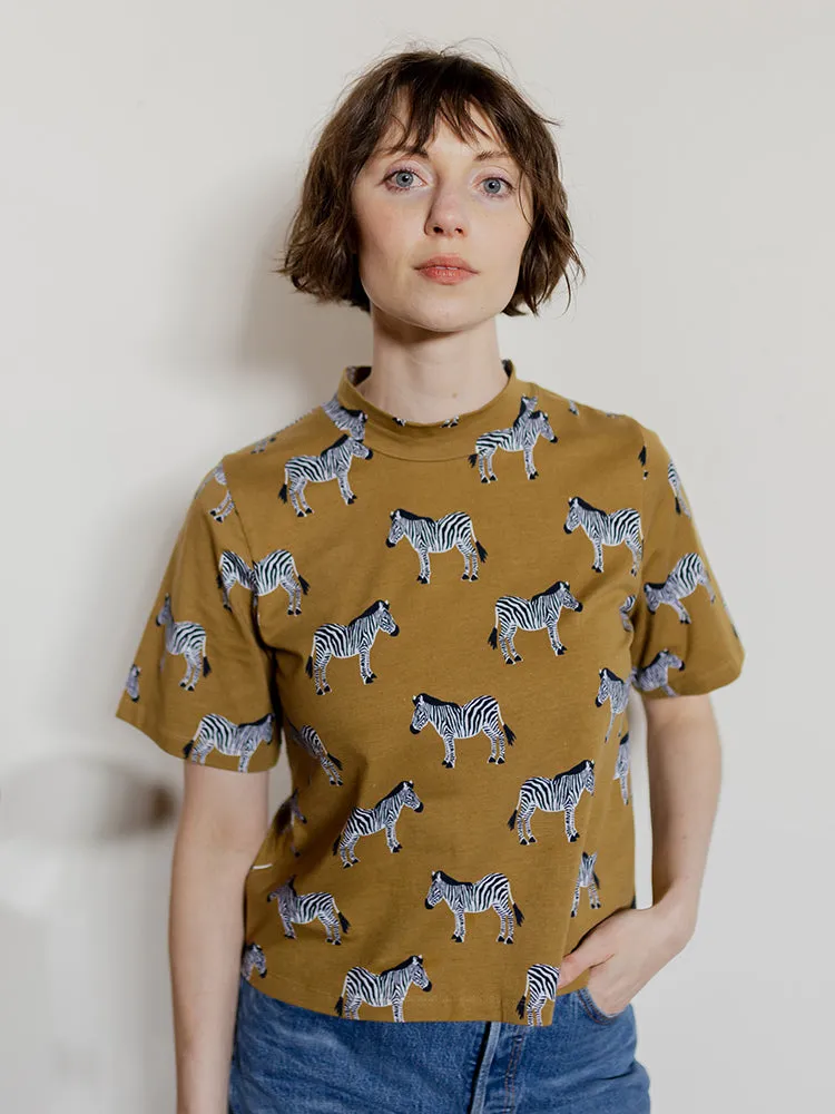 Eve Top - Zebra Green Layered Ply Construction