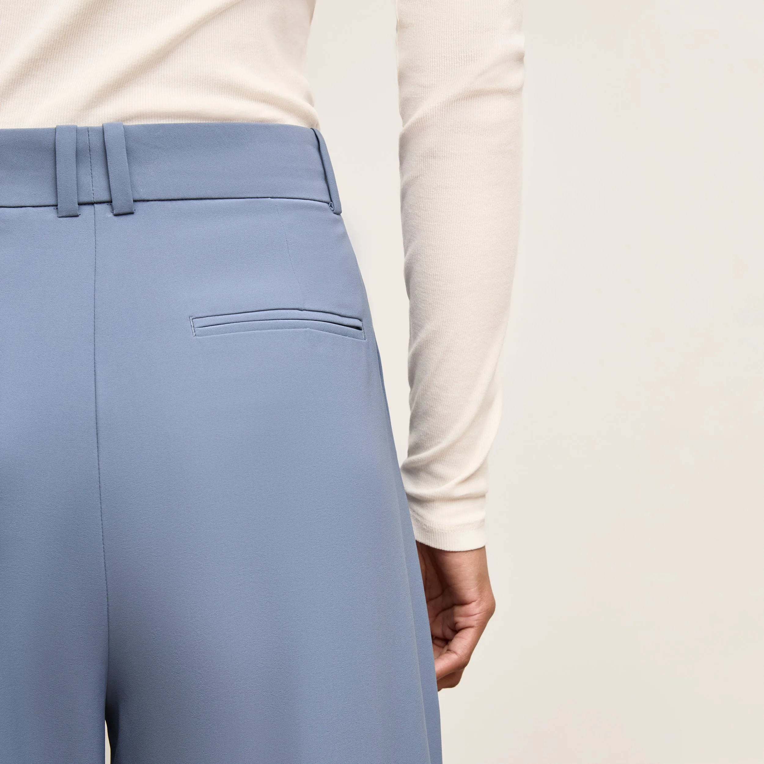 Fitted Design Rina Sculptural Pant - OrigamiTech :: Dusty Blue
