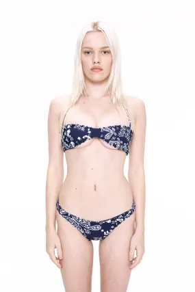 RIO BIKINI TOP - BANDANA NAVY Compressive Fit Summer Pack