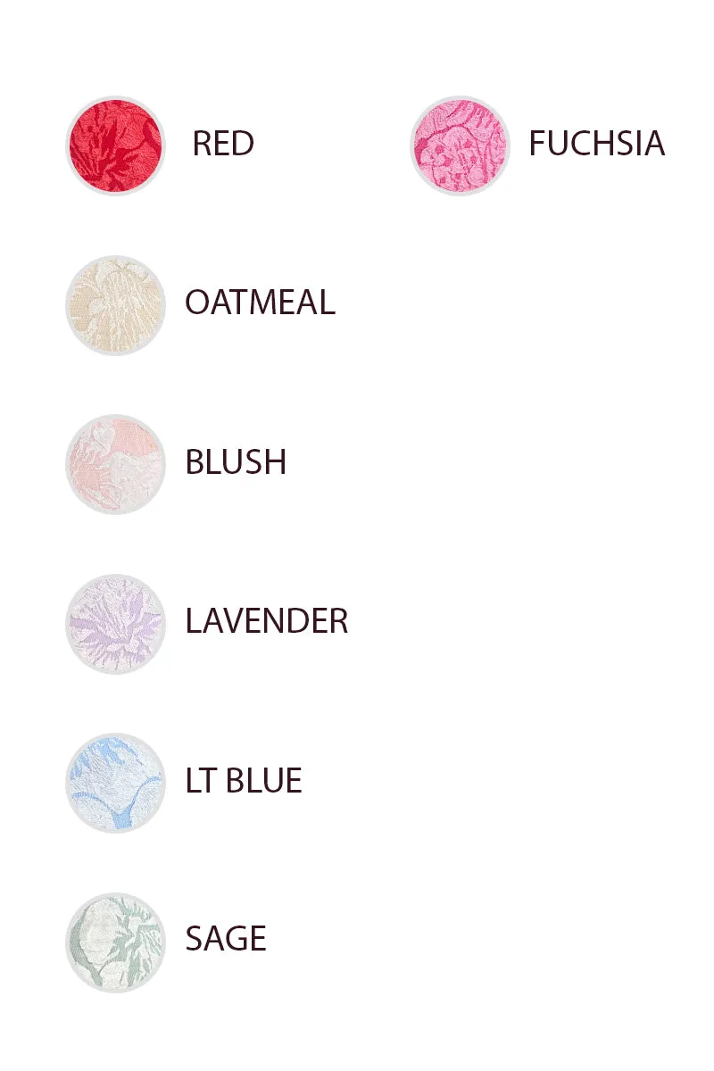 IB1268G-09 | FLORAL PATTERN TEXTURE PUFF SLEEVES TOP AND SHORTS SET Loose Fit