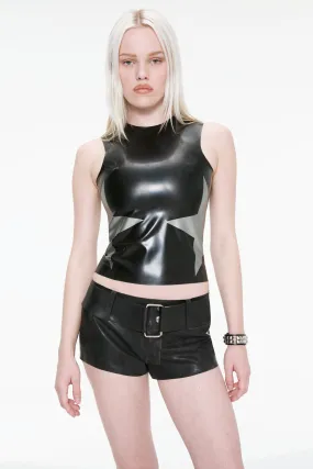 WaterResistantFinish ROCCO SHORT - BLACK LATEX