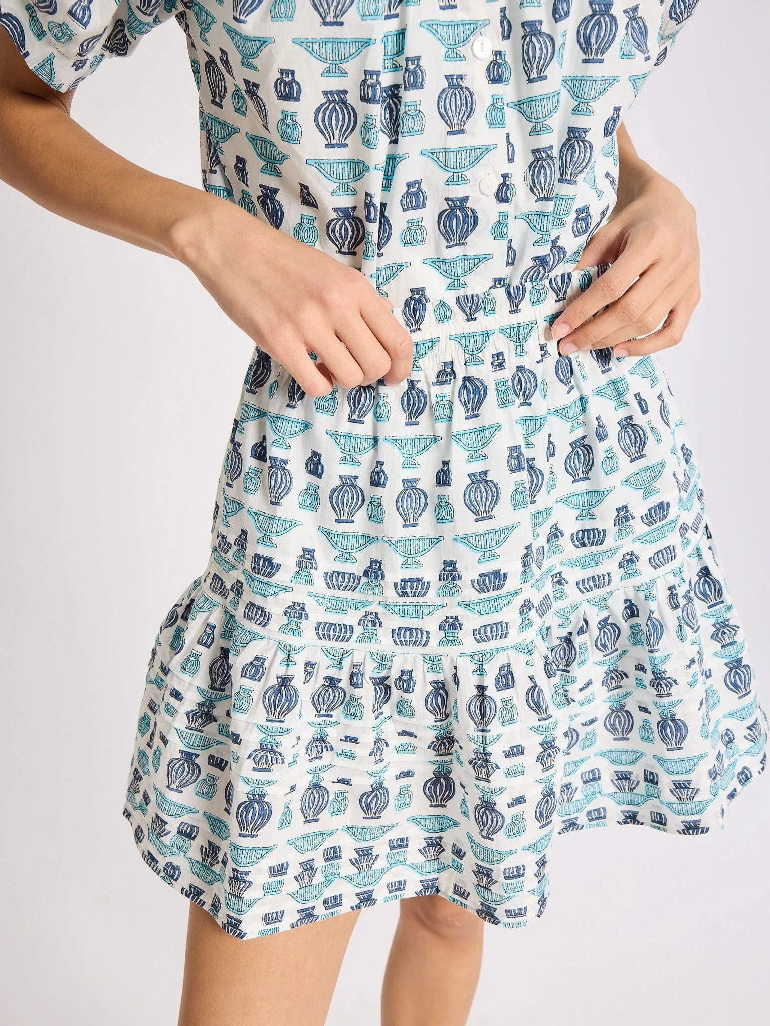 Travel Style Creative Fashion Rowan Skirt in Athens Print