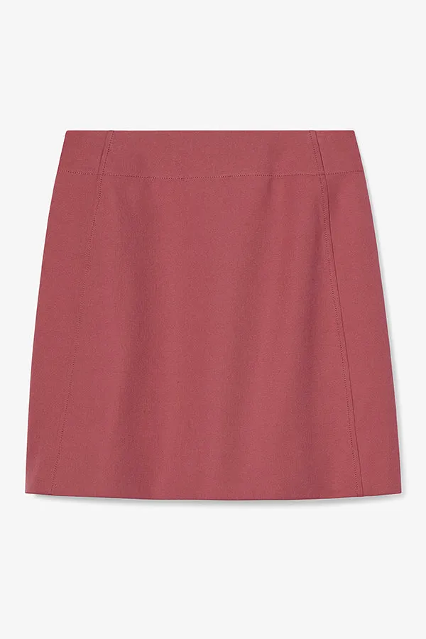 VentilatedBack Rowley Skirt - Eco Better Than Denim :: Rosewood Breathable mesh design