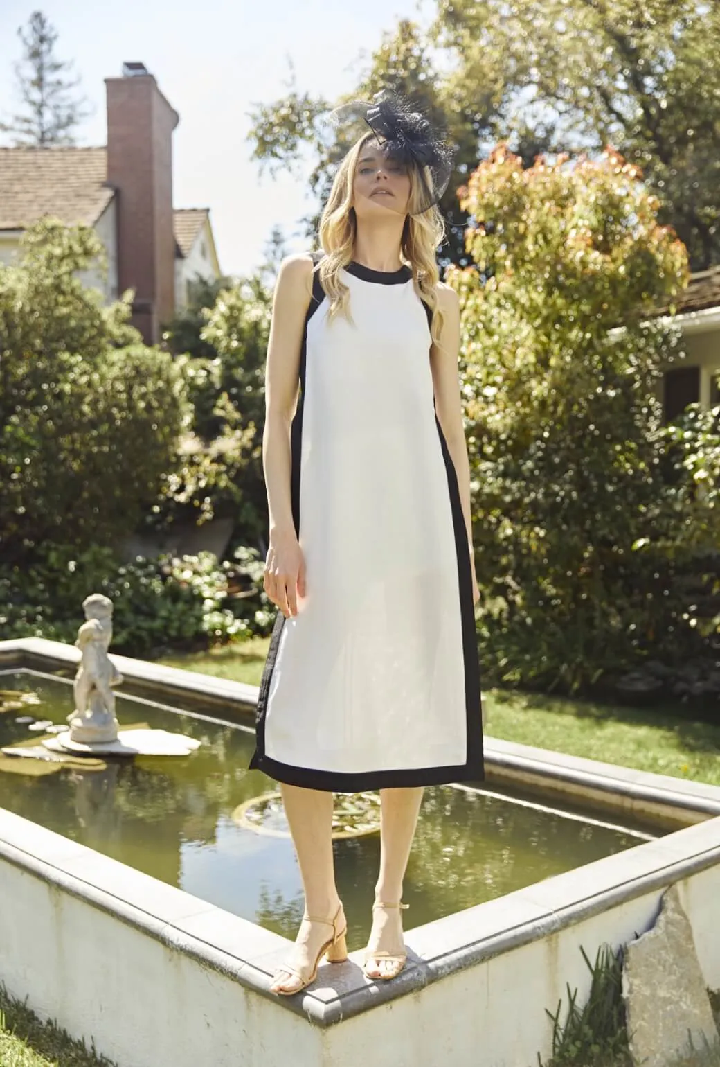 Double Layered Hem Reinforcement AntiFade Treatment Run for the Roses Bermuda Set - White