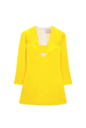 Run for the Roses Deco Dress - Sunshine retro look Midweight Texture