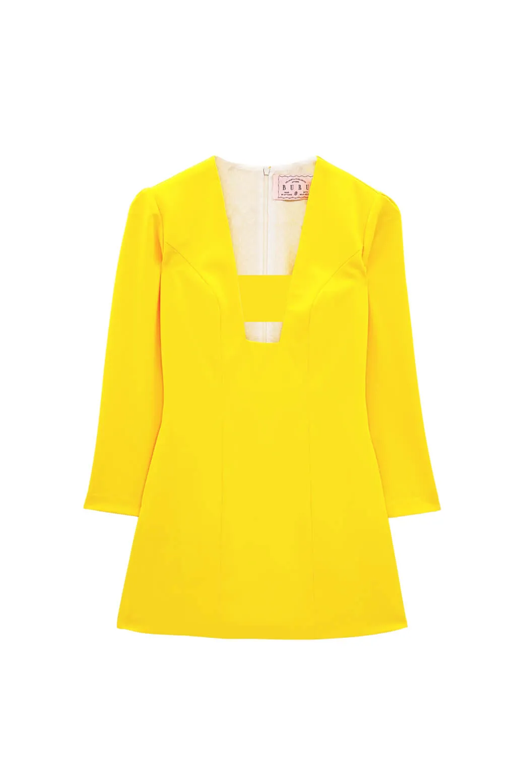 Run for the Roses Deco Dress - Sunshine retro look Midweight Texture