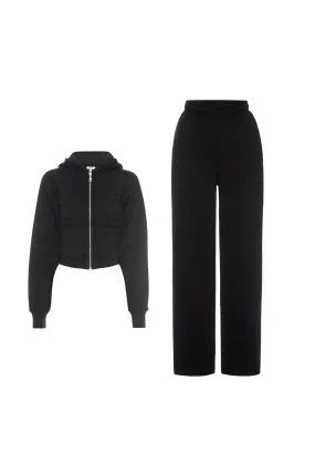 AllDayComfortFit SADIE TOP   ZEV PANT - BLACK