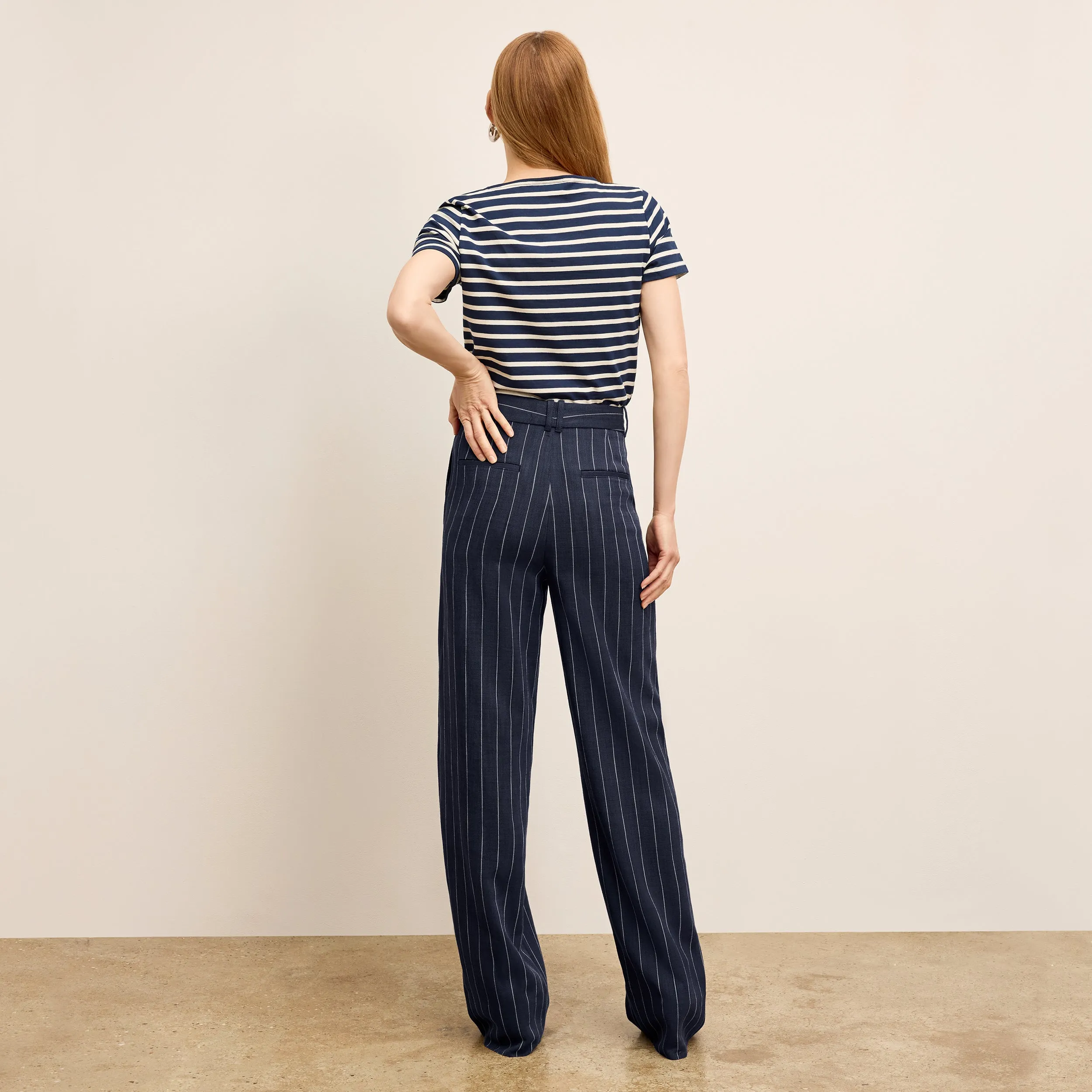 Odor Resistant Material QuickRelease Closures Saint James Etrille II Short Sleeve-Jersey :: Marine/Ecru