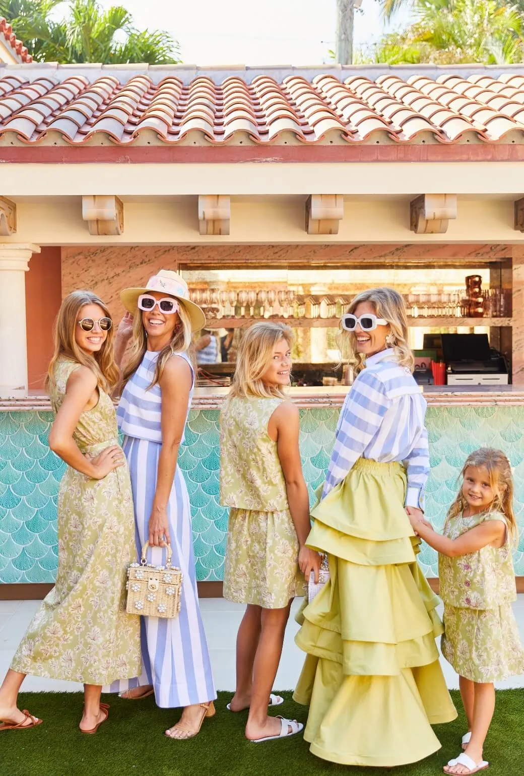 Double Stitched Seams Anti Pilling Finish SAMPLE - Buru x PBL Guest Skirt - Cabana Stripe