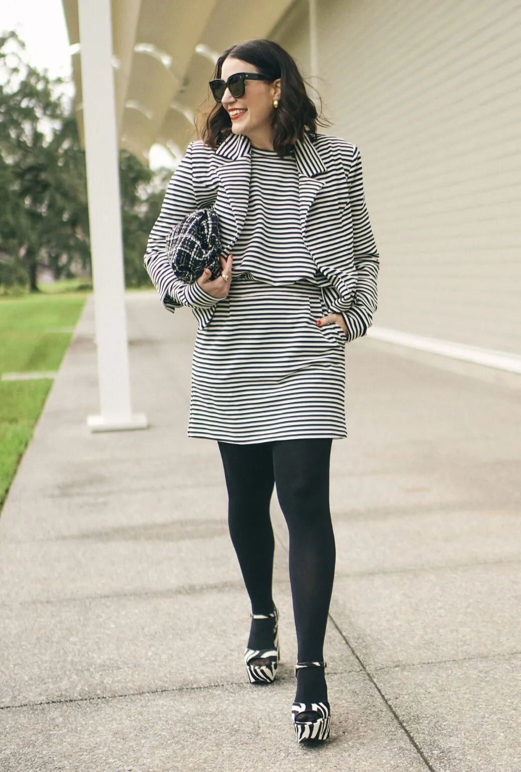 SAMPLE - BURU x Val Maggie Mini - Stripe Knit Core Cut Flattering Design