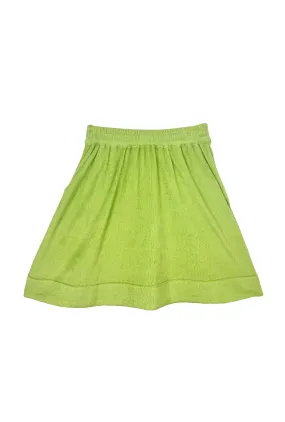SAMPLE - Everyday MINI Skirt  - Lime Sherbet Terry Tapered Look