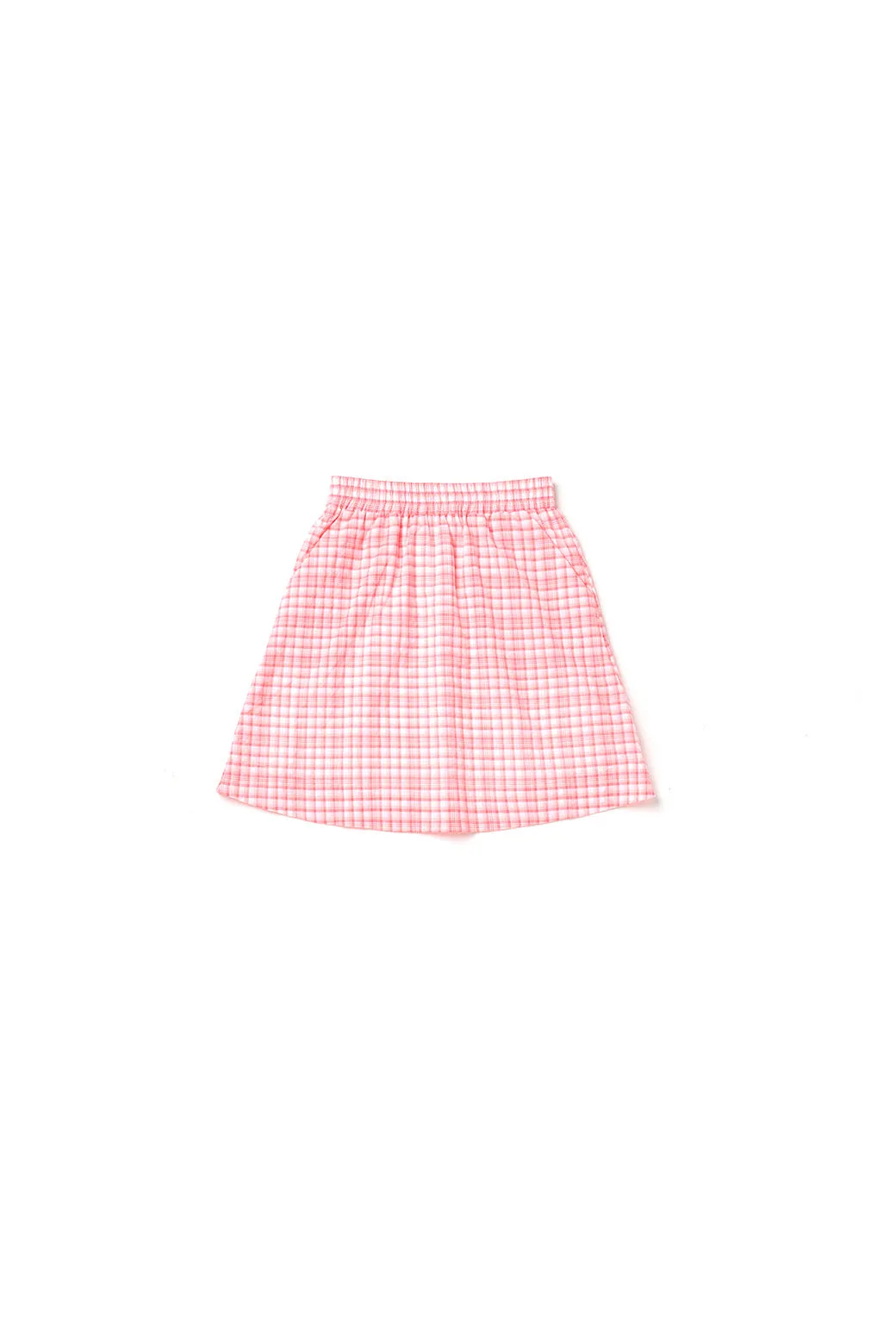 MoistureWickingFabric SAMPLE - Everyday MINI Skirt - Pink Seersucker