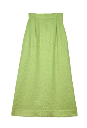 SAMPLE - Hostess Skirt - Lime Sherbet Tweed ReinforcedKnees