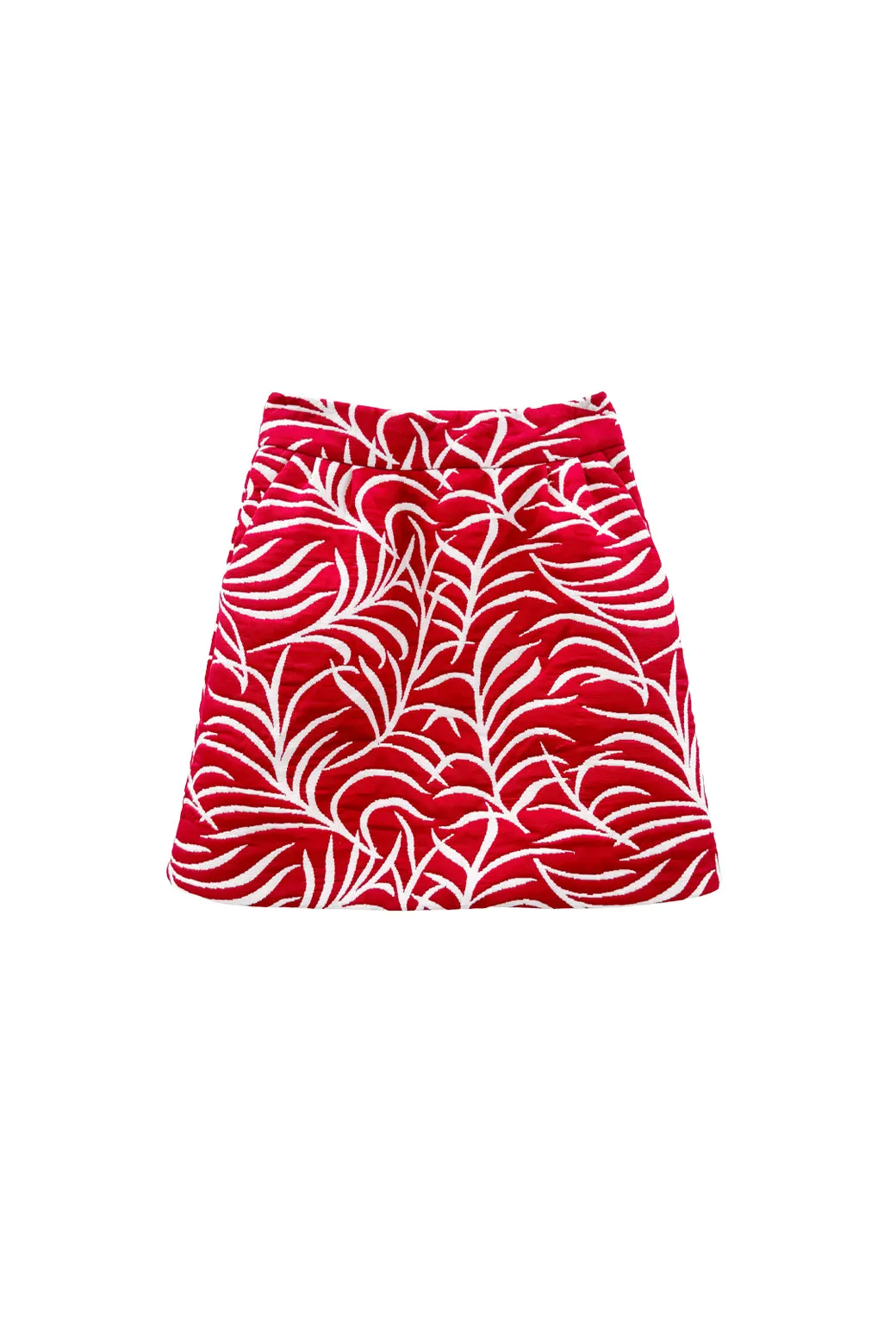 On The Go SAMPLE - Maggie Mini Skirt - Garnet