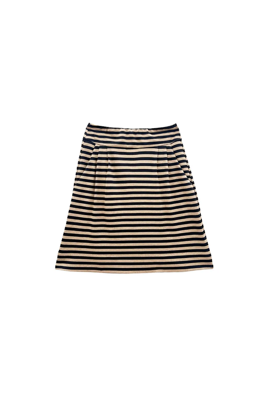 SmoothZipClosure Trendy Comfort SAMPLE - Maggie Mini - Taupe & Navy Knit