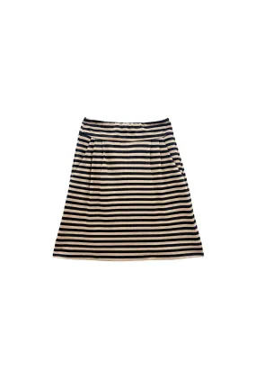 SmoothZipClosure Trendy Comfort SAMPLE - Maggie Mini - Taupe & Navy Knit