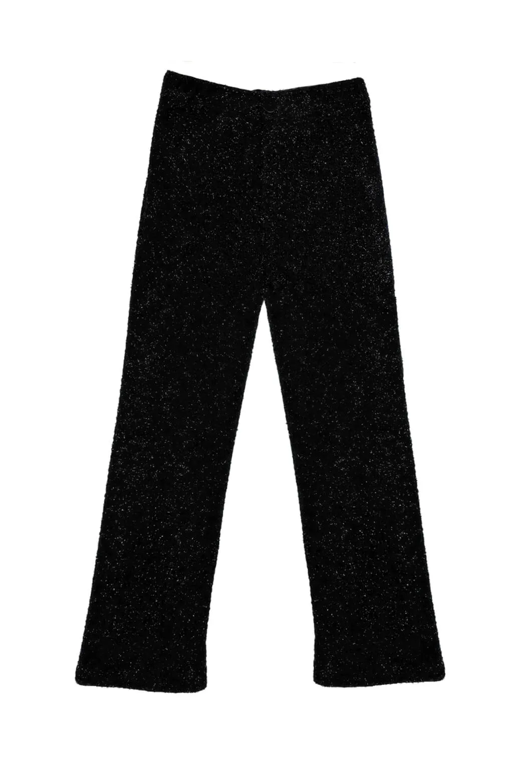 SAMPLE - The Charlie Pant - Black Shimmer Knit BreathableLining SoftCottonBlend