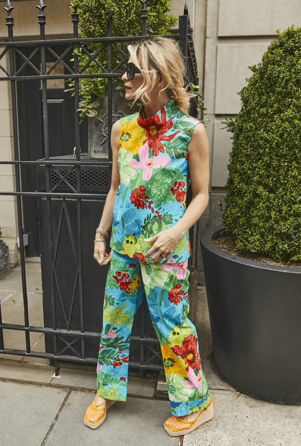 SAMPLE - The Charlie Pant - Vintage Floral Stain Resistant