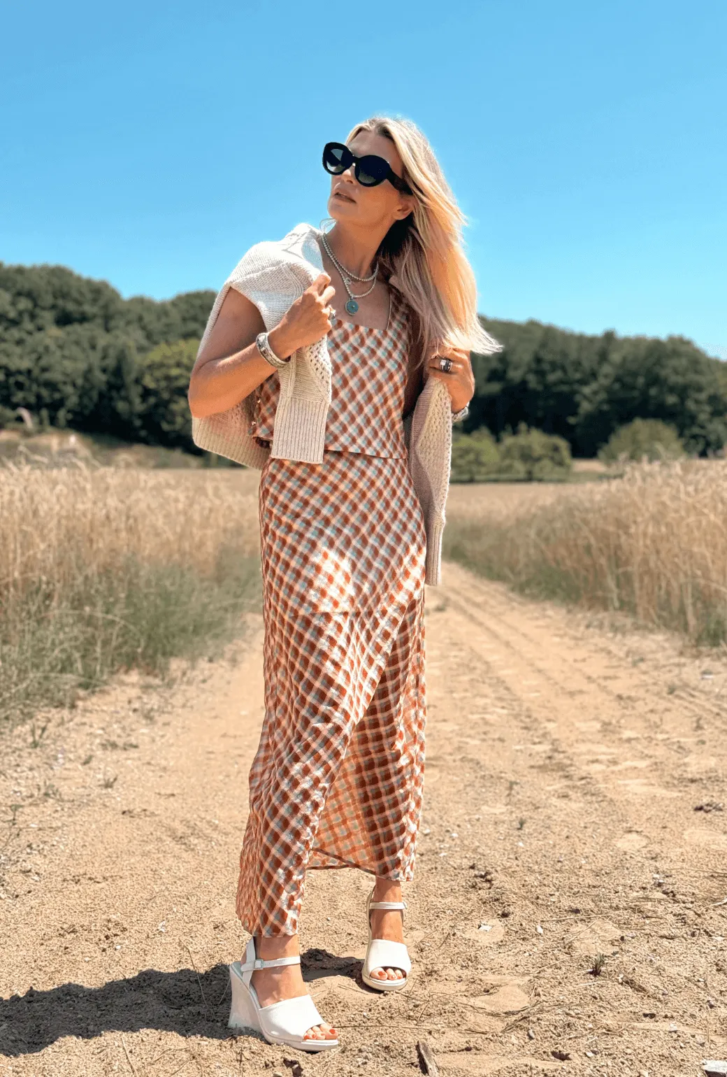 Reinforced Seams SAMPLE - The Leland Skirt - Sheer Plaid