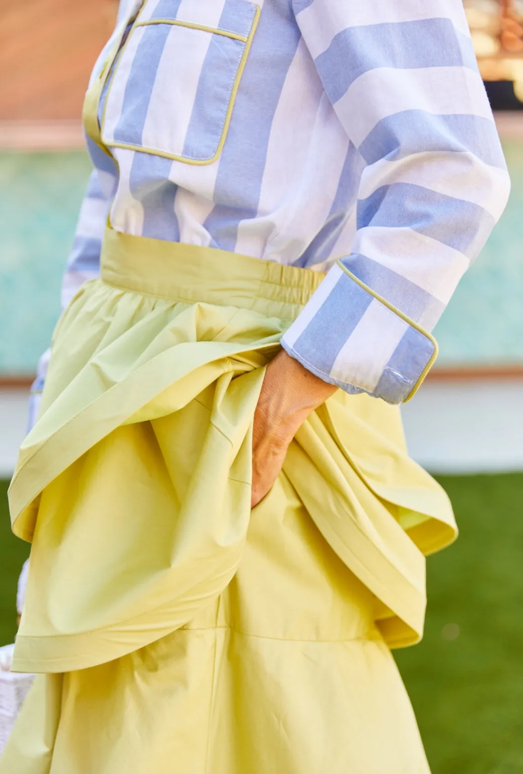 FlexibleMobilityDesign SAMPLE - Buru x PBL Teagan Skirt - Pear Poplin