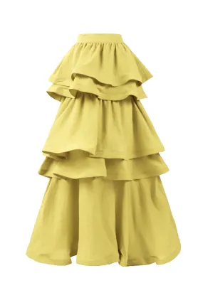 SAMPLE - Buru x PBL Teagan Skirt - Pear Poplin HighRiseWaistband City Ready