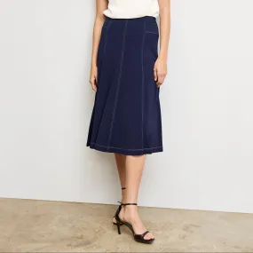 Comfort Fit Bestseller Item Shannon Twirl Skirt - Italian Jersey :: Soft Navy