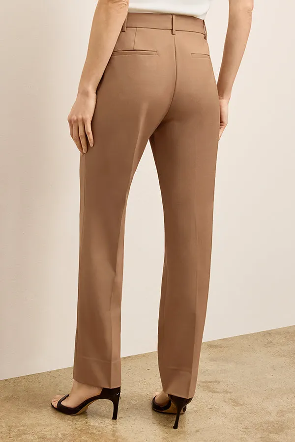 Smith Straight Trouser - Washable Wool Twill :: Saddle Flexible Design