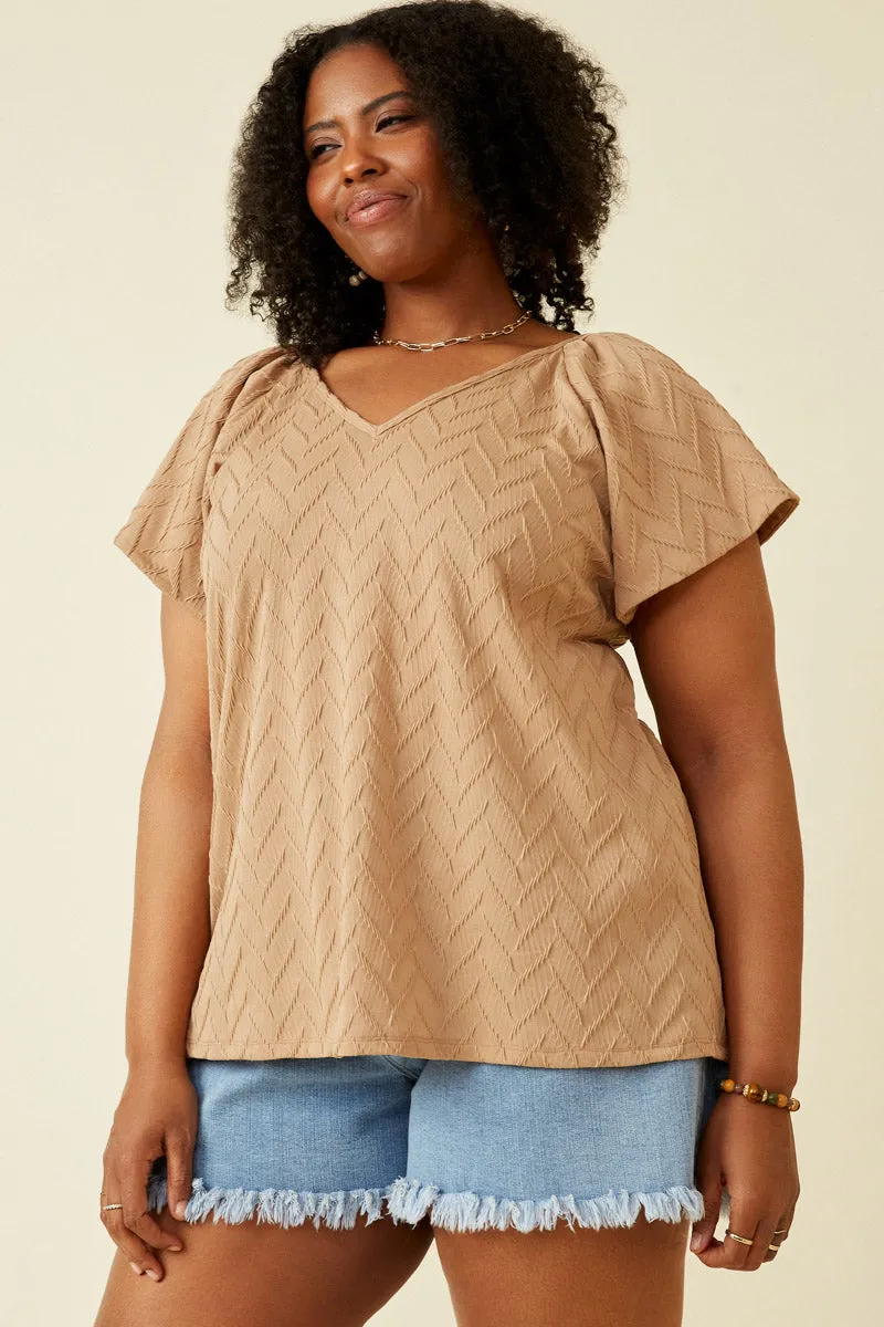 Exaggerated Ruffle Textured Knit Tank WrinkleResistant