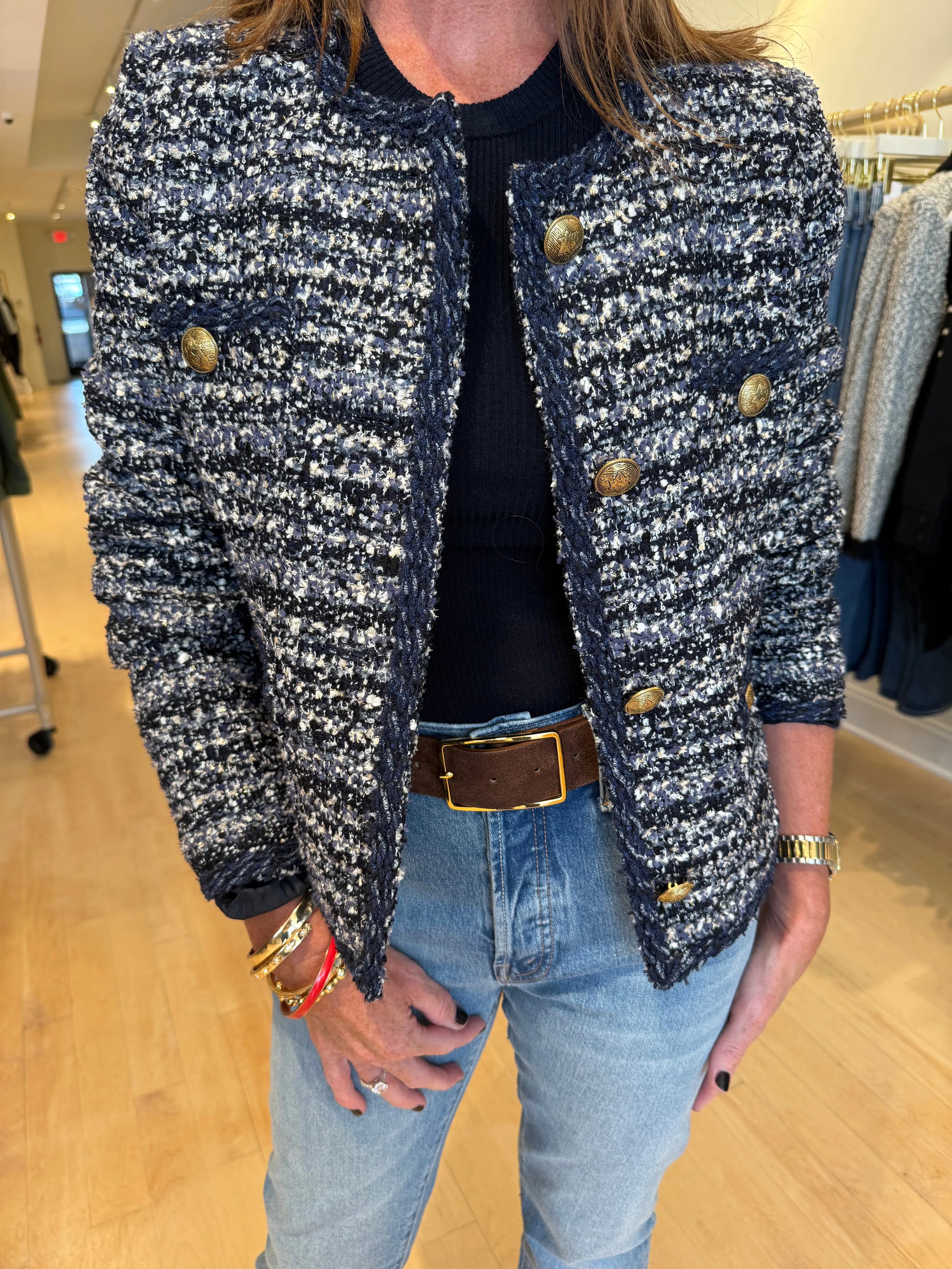 WEILL TWEED JACKET Breathable back panel