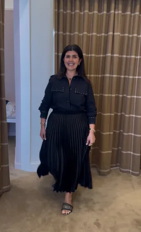 SIMKHAI MELANIE MIDI SKIRT Gym Wear Moisture Control Technology