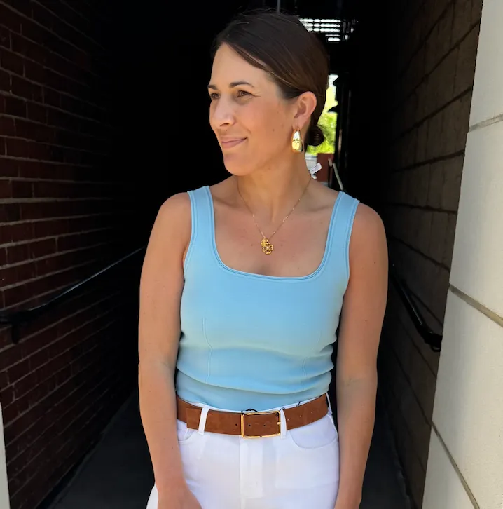 DoubleStitched Hemming SIMKHAI RAMAINA TANK