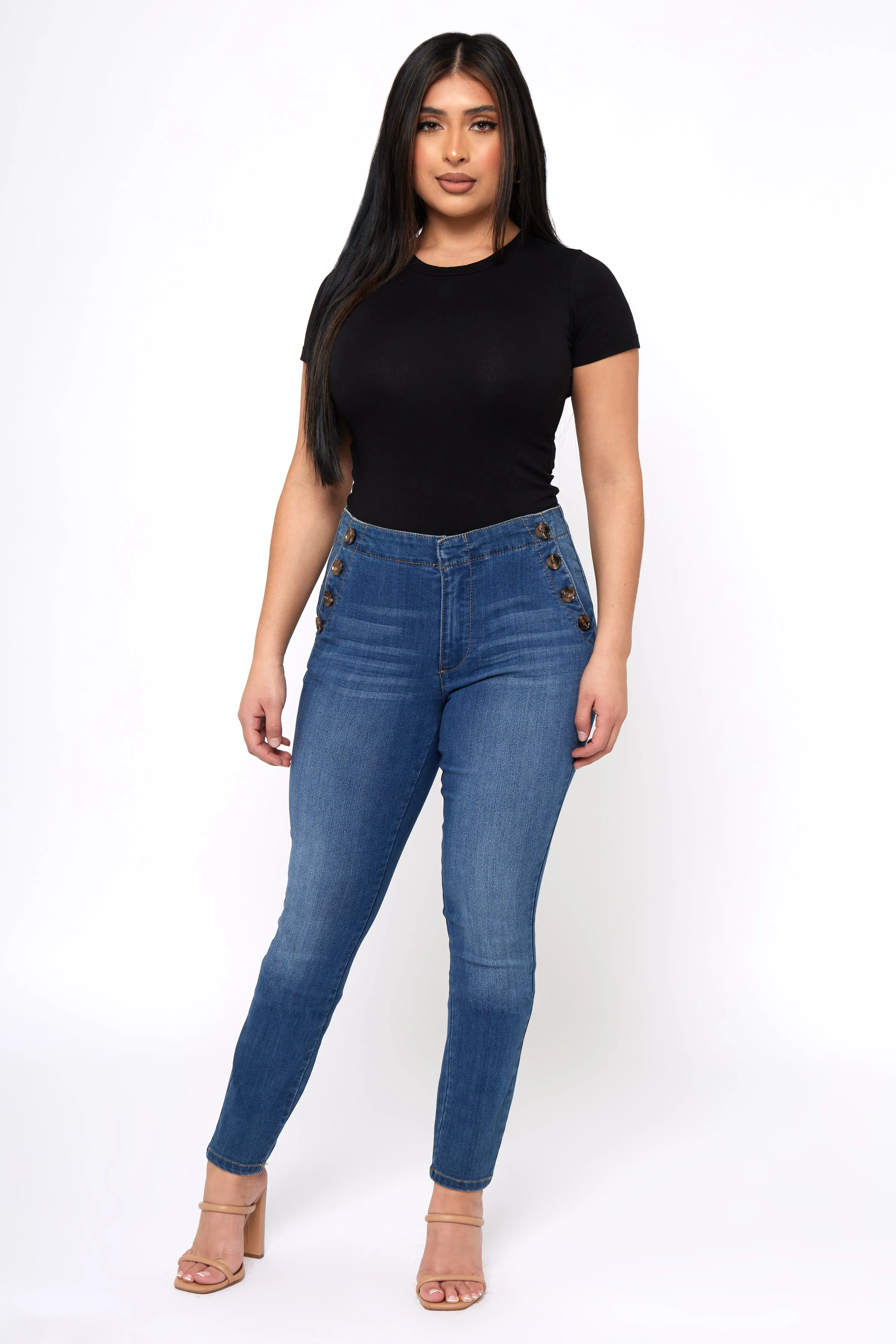 Brunch Outfit Vintage Lover Formal Sea of Hearts - Skinny Jeans