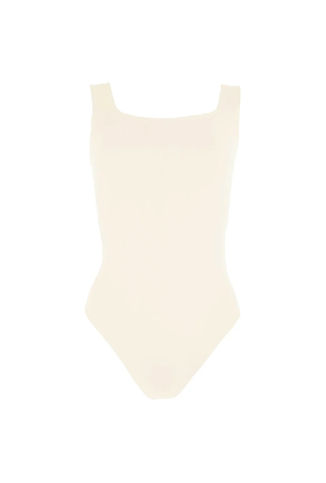 LowMaintenance Fabric Sleeveless Body Suit - Ivory