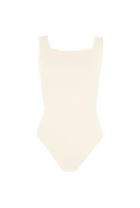 LowMaintenance Fabric Sleeveless Body Suit - Ivory
