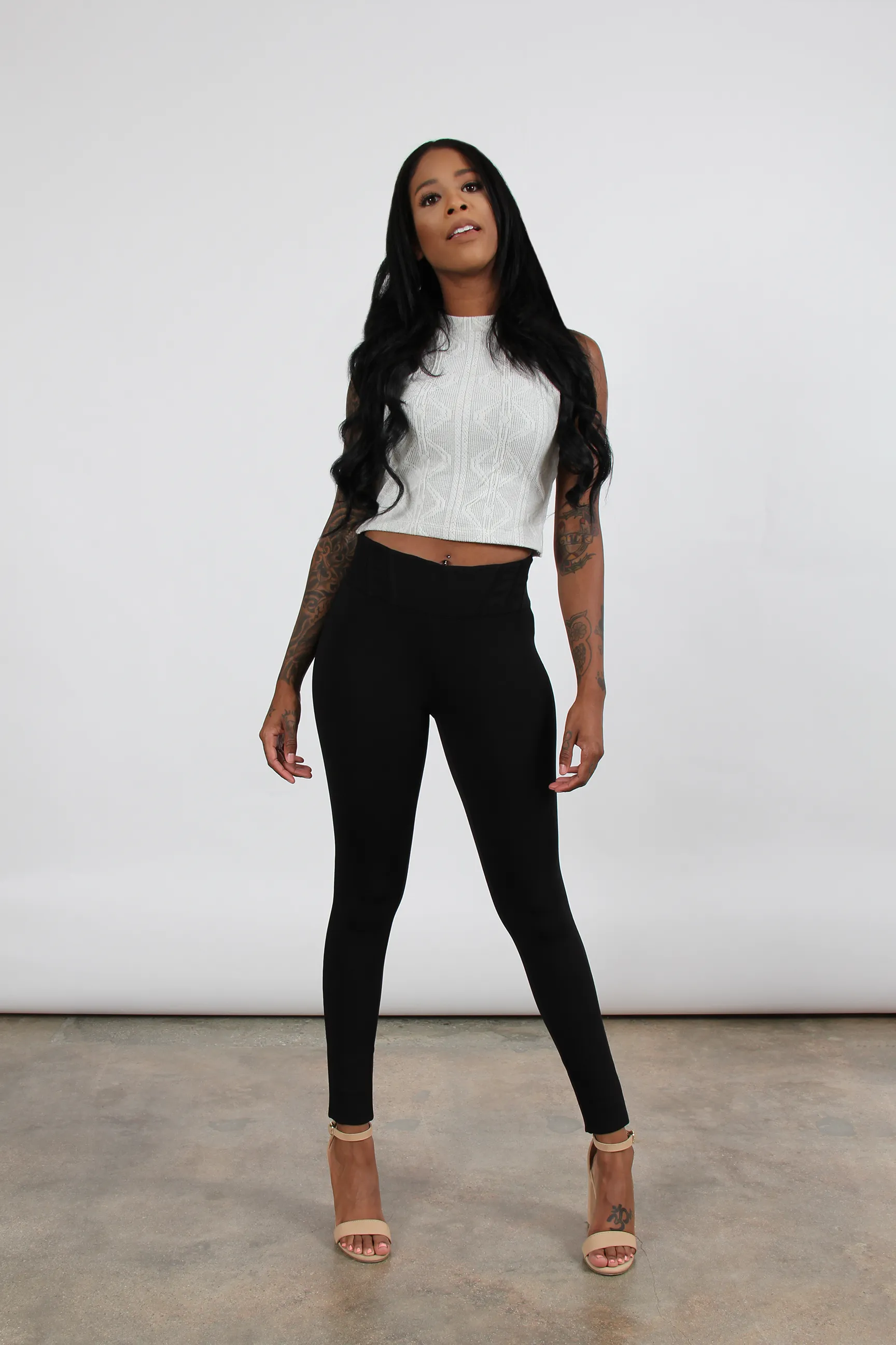 In The Details Leggings High Waist Casual Wearer