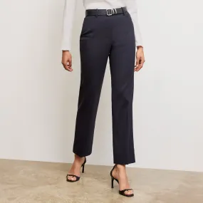 TemperatureRegulating Smith Straight Trouser - Washable Wool Twill :: Dark Navy