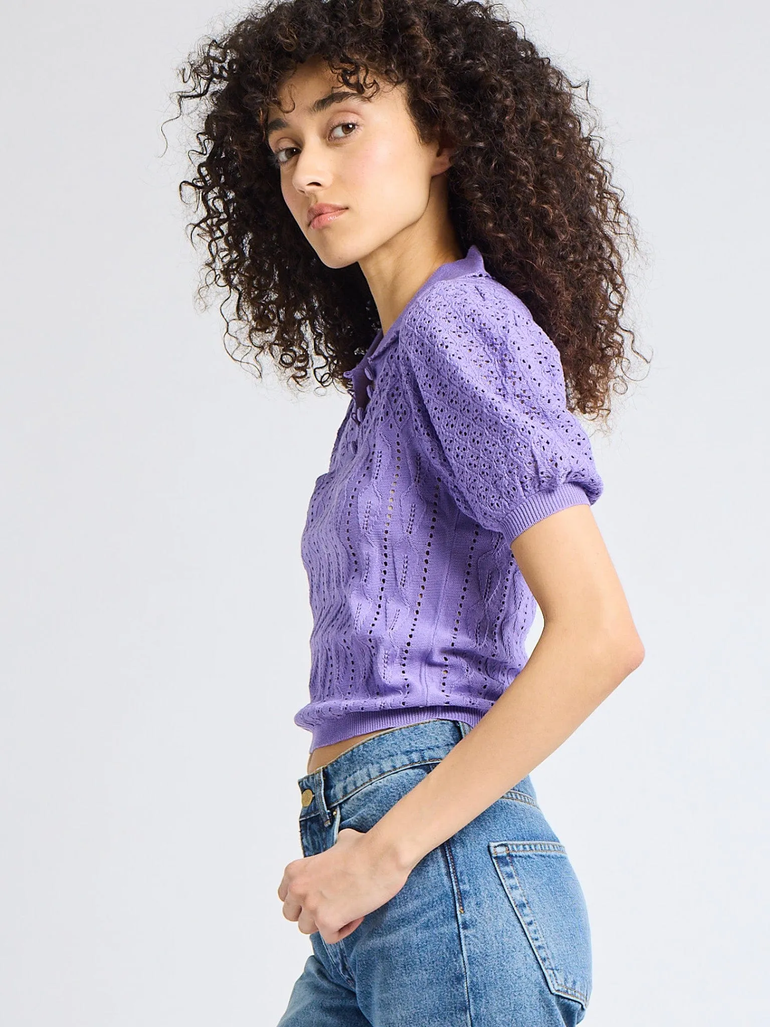 Nina Henley in Periwinkle Reversible design Modern Look