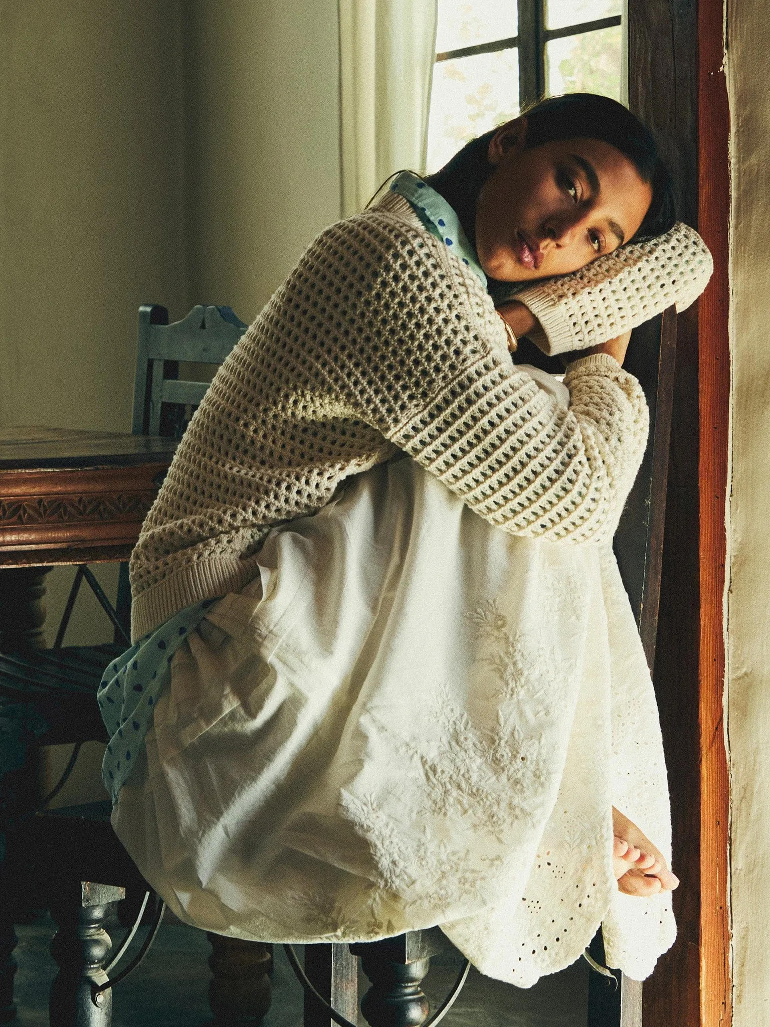 Odor Resistant Coating PuckerFree Surface Sofia Top in Blue Hearts