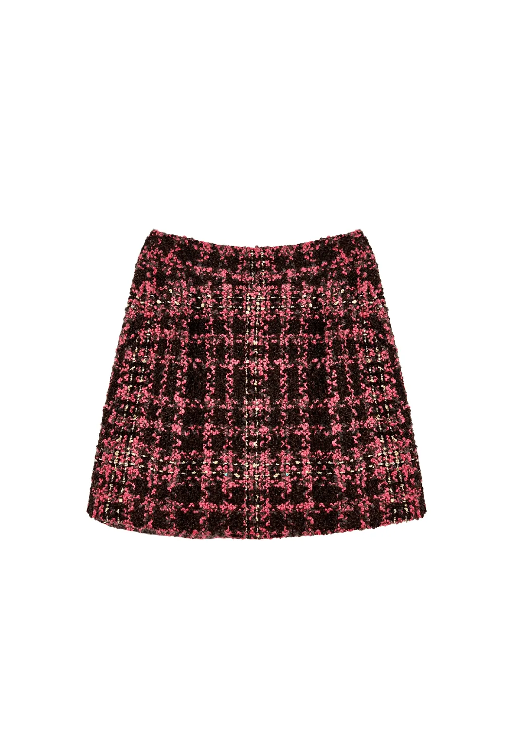 Double Stitched SAMPLE - Maggie Mini Skirt - Chocolate Tweed