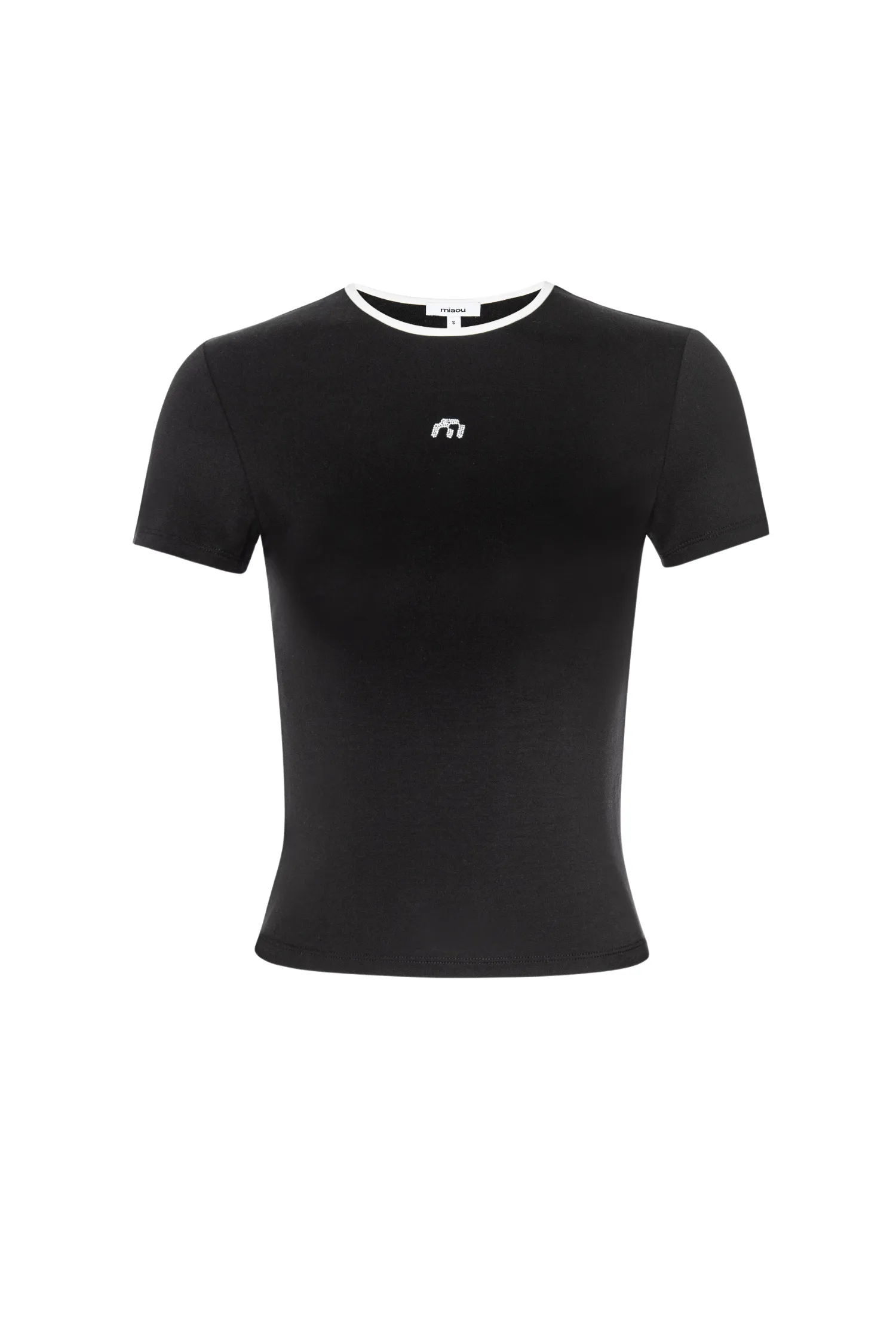 RHINESTONE MINI TEE - BLACK MoistureWickingMaterial