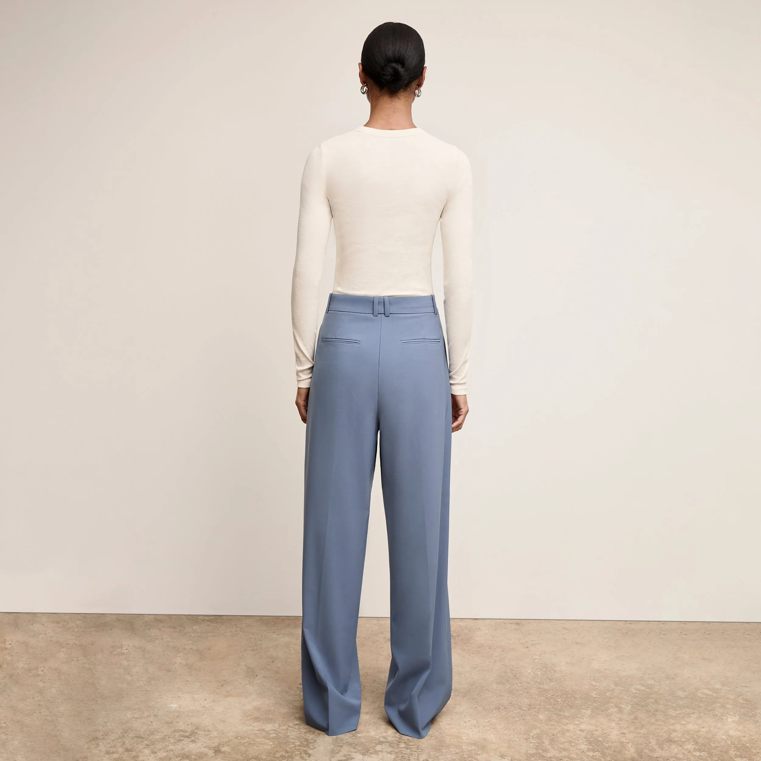 Malley Fitted Tee - Organic Ribbed Pima Cotton :: Ivory Daily Trend