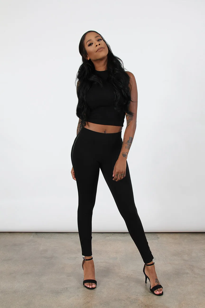 Ankle Button Legging Everyday Look