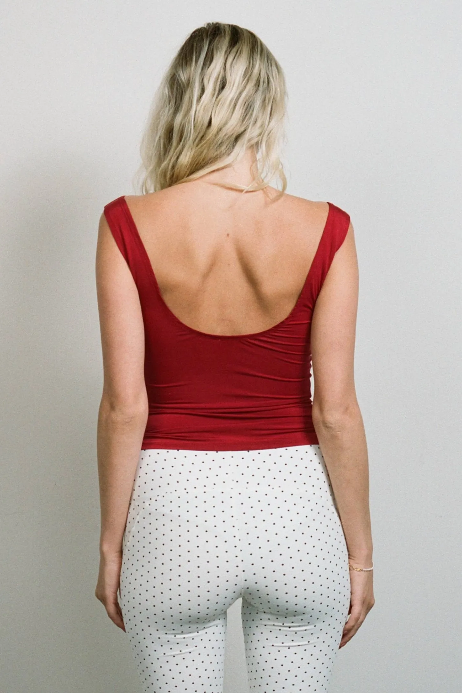 Flatlock Seam Technique Butter Soft Handfeel LANI TOP - BLUSH VEGAN SILK