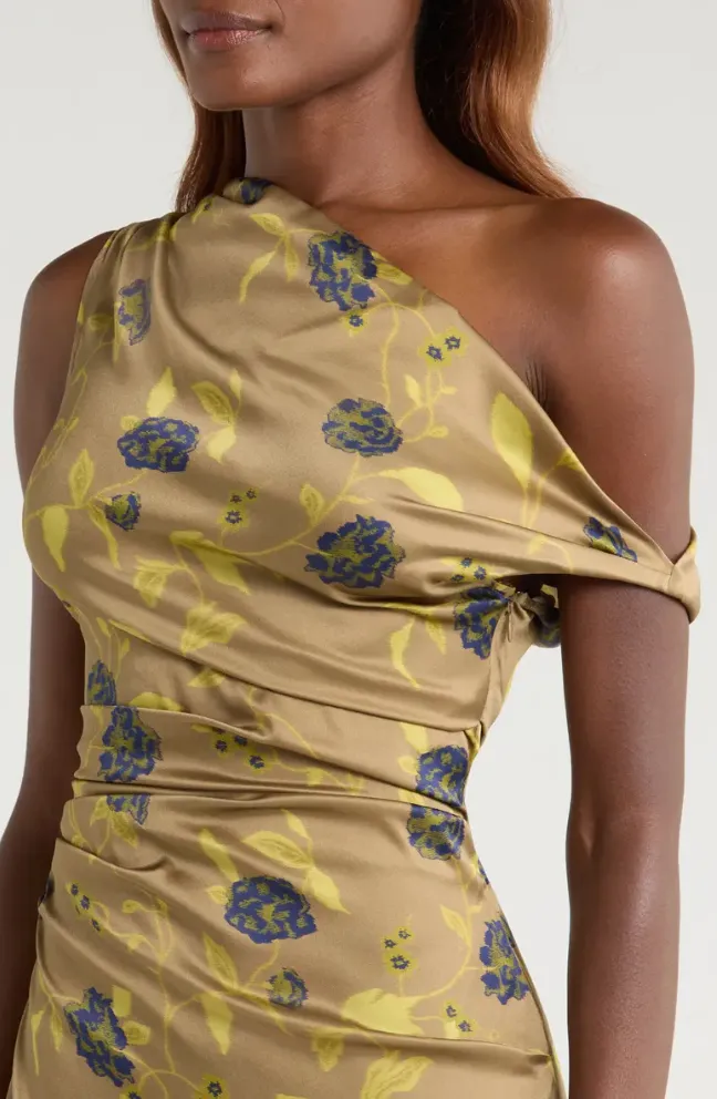 STAUD PHARE SILK DRESS FourWay Stretch Flowing Design