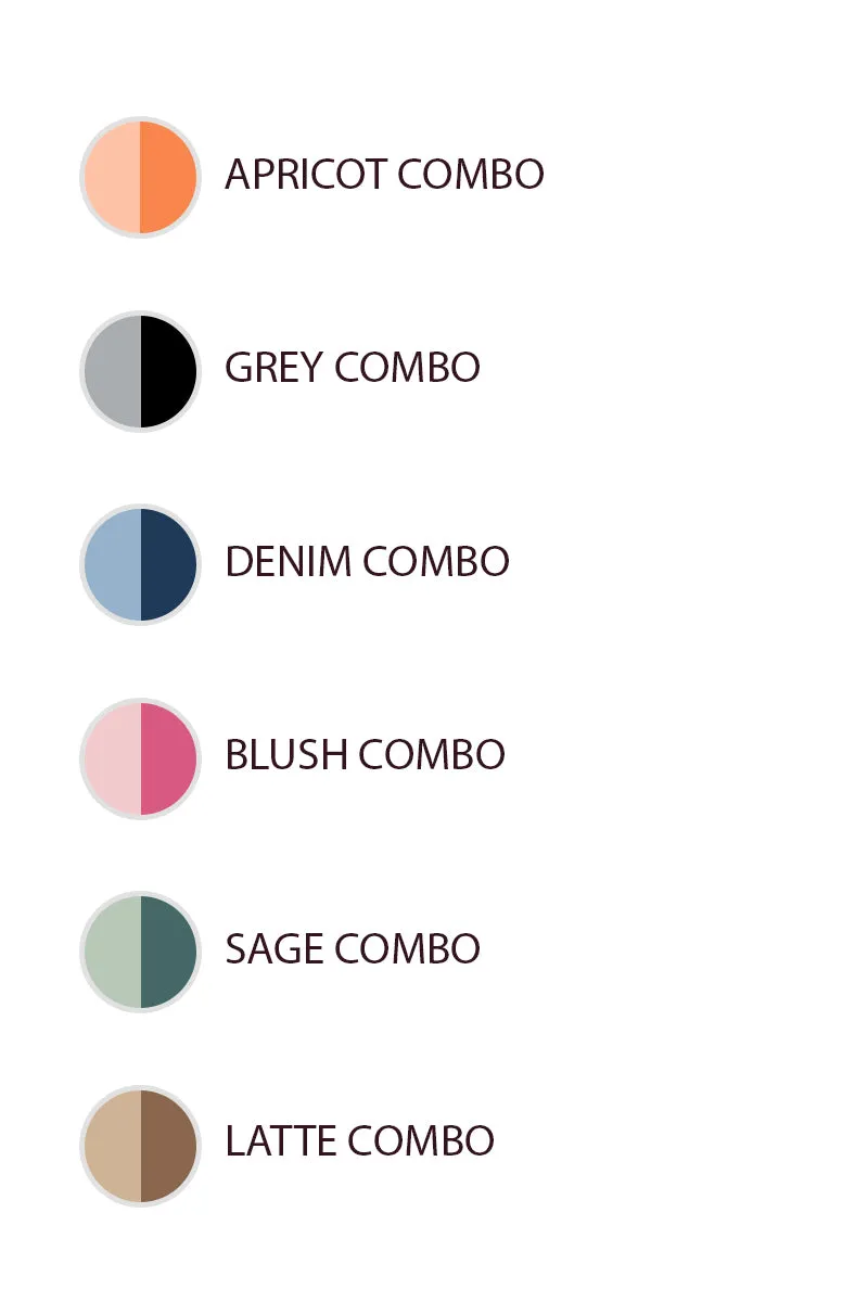 IT4878-01 | COLOR BLOCK TURTLE NECK HACCI KNT TOP Convertible Collar Design Stretch Comfort Fit