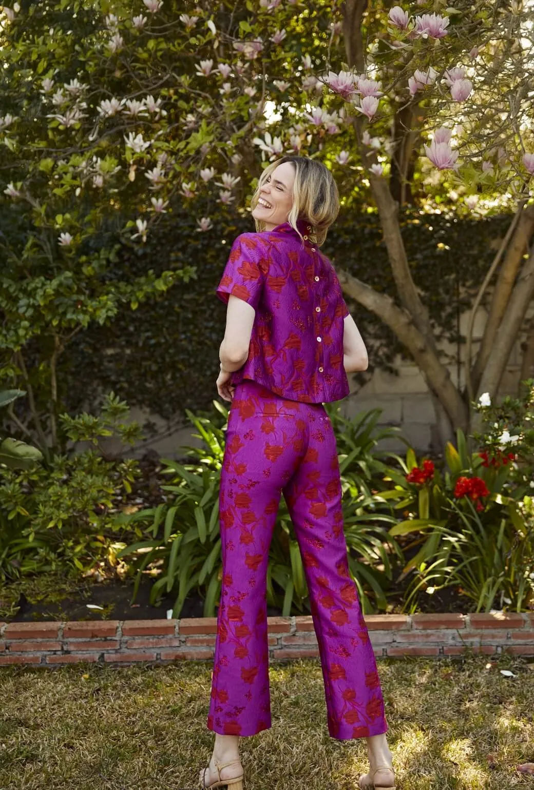 Versatile staple Tate Trousers - Rani Pink