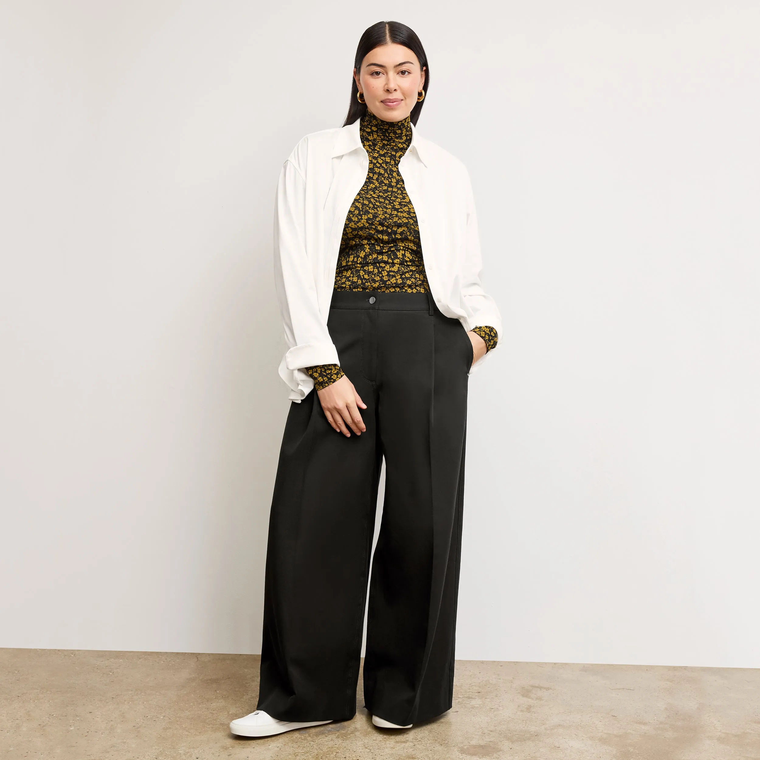 Light Fabric Filomina Friday Shirt - Knit Poplin :: White